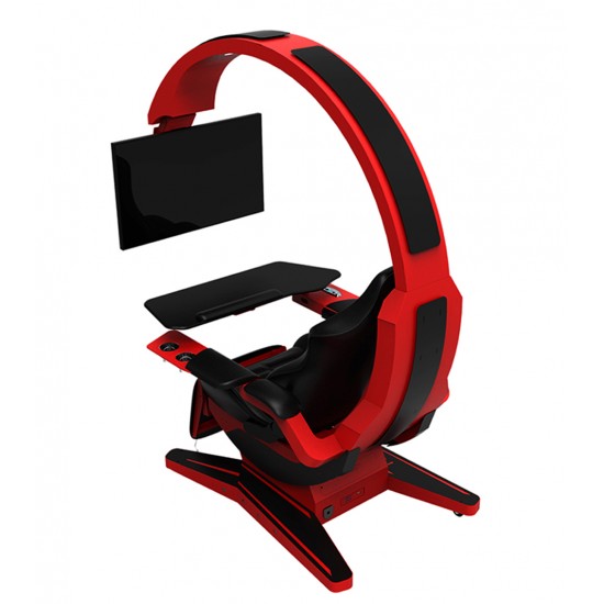 DXRACER INGREM CODING POD 2.0 ZERO GRAVITY ALL IN ONE COMPUTER SEAT E SPORTS GAME COCKPIT PRE ORDER RED BLACk